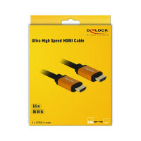 DELOCK Ultra High Speed HDMI Kabel 48 Gbps 8K 60Hz 0.5m