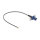 Delock Antennenkabel FAKRA C Stecker zu MHF® I Stecker 1,13 - 20 cm 2 vorgestanzte Löcher