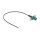 Delock Antennenkabel FAKRA Z Stecker zu MHF® I Stecker 1,13 - 20 cm 2 vorgestanzte Löcher