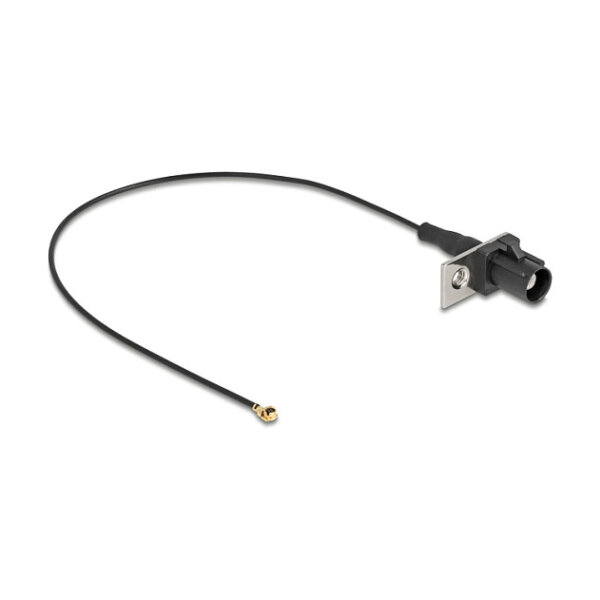 Delock Antennenkabel FAKRA A Stecker zu MHF® I Stecker 1,13 - 20 cm 1 vorgestanztes Loch