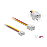 Delock Lüfter Verlängerungskabel JST Stecker zu Buchse 3 Pin, Steckerlänge 7 mm, 30 cm