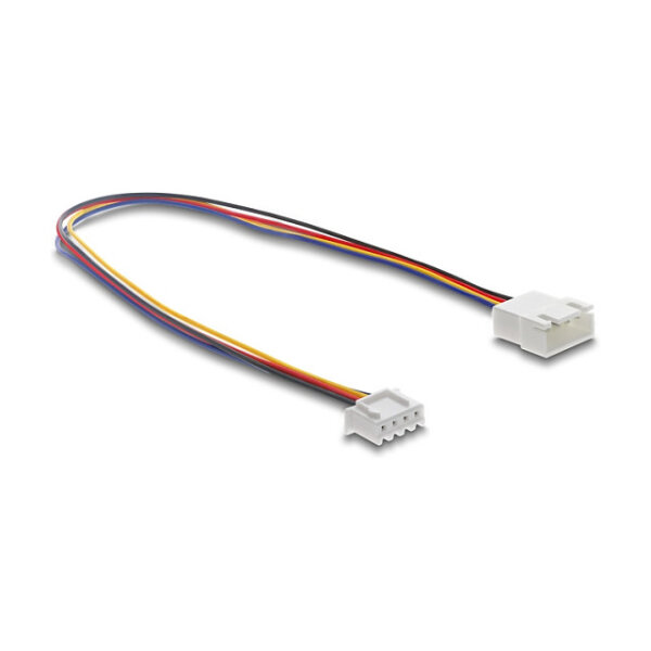 Delock Lüfter Verlängerungskabel JST PWM Stecker zu Buchse 4 Pin, Steckerlänge 7 mm, 30 cm