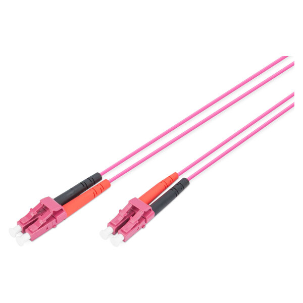 DIGITUS LWL Patchkabel LC -> LC 1.00m Multimode Duplex OM4