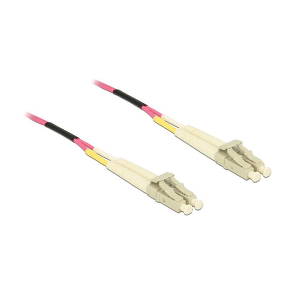 Delock LWL Kabel LC Duplex zu LC Duplex Multimode OM4 100 m