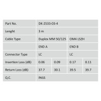 DIGITUS LWL Patchkabel LC -> LC 3.00m Multimode Duplex...