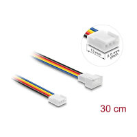 Delock Lüfter Verlängerungskabel PWM Stecker zu Buchse 4 Pin, Steckerlänge 13 mm, 30 cm