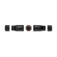 Delock Kabelverbinder RJ45 Buchse zu RJ45 Buchse Cat.6 mit M16 Gewinde und Bayonettverschluss IP68 staub- und wasserdicht