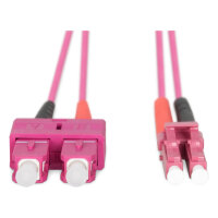 DIGITUS LWL Patchkabel LC -> SC 1.00m Multimode Duplex OM4
