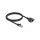 Delock Netzwerk Verlängerungskabel S/FTP RJ45 Stecker zu RJ45 Buchse Cat.6A flache Ausführung 1 m schwarz