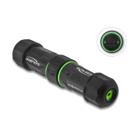 Delock Kabelverbinder RJ45 Buchse zu RJ45 Buchse Cat.6 mit M16 Gewinde IP68 staub- und wasserdicht