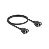 Delock Netzwerk Verlängerungskabel S/FTP RJ45 Buchse...