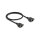 Delock Netzwerk Verlängerungskabel S/FTP RJ45 Buchse zu RJ45 Buchse Cat.6A flache Ausführung 0,5 m schwarz