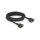 Delock Netzwerk Verlängerungskabel S/FTP RJ45 Buchse zu RJ45 Buchse Cat.6A flache Ausführung 5 m schwarz