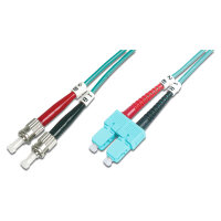 DIGITUS LWL Patchkabel ST -> SC 2.00m Multimode Duplex...