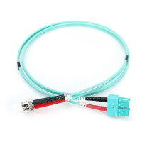 DIGITUS LWL Patchkabel ST -> SC 2.00m Multimode Duplex OM3