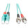 DIGITUS LWL Patchkabel LC -> ST 1.00m Multimode Duplex OM3