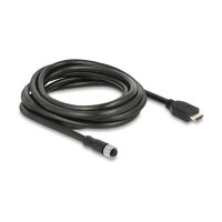 Delock M12 Kabel A-kodiert 17 Pin Buchse zu HDMI Stecker...