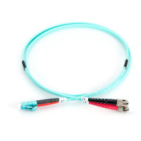 DIGITUS LWL Patchkabel LC -> ST 2.00m Multimode Duplex OM3