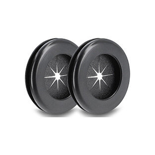 Delock Gummi Kabeldurchführung rund Ø 30 mm schwarz 2 Stück