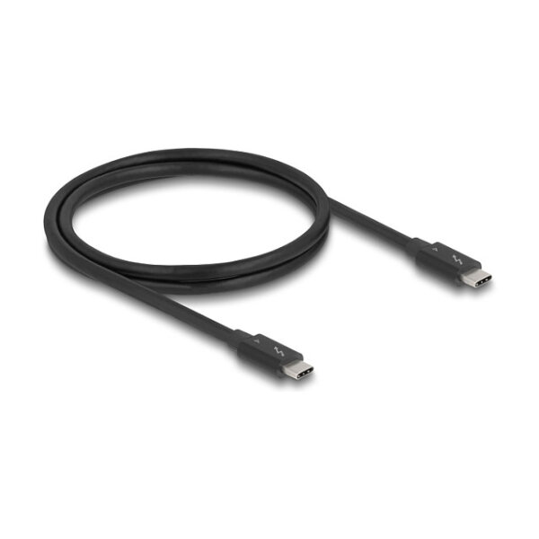 Delock Thunderbolt™ 4 Kabel 40 Gbps PD 3.1 240 W 1 m schwarz