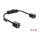 Delock RJ45 Kabel Buchse zu Buchse mit Schalter Cat.6 F/UTP 0,3 m - Netzwerkschaltung schwarz