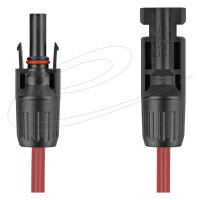 Delock DL4 Solar Kabel 4 mm² Stecker zu Buchse 3 m rot
