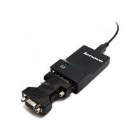 Lenovo USB 3.0 to DVI/VGA Monitor Adapter - Adapter - Digital / Daten, Digital / Display / Video 0,7 m - Schwarz
