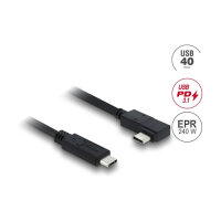 Delock Koaxiales USB 40 Gbps Kabel gewinkelt links /...