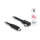 Delock Koaxiales USB 40 Gbps Kabel gewinkelt links / rechts USB PD 3.1 240 W 1 m