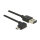 Delock Kabel EASY-USB 2.0 Typ-A Stecker > EASY-USB 2.0 Typ Micro-B Stecker gewinkelt links / rechts 5 m schwarz