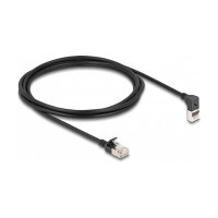 Delock RJ45 Netzwerkkabel Cat.6A S/FTP Slim 90° oben...