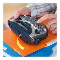 Dymo LabelWriter - LetraTag Kunststoff Etiketten - 12 mm x 4 m - Schwarz auf Gelb - (S0721620)