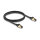 Delock RJ45 Netzwerkkabel Cat.6A Stecker zu Stecker S/FTP schwarz 1 m mit Cat.7 Rohkabel Industrie und Outdoor tauglich