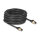 Delock RJ45 Netzwerkkabel Cat.6A Stecker zu Stecker S/FTP schwarz 15 m mit Cat.7 Rohkabel Industrie und Outdoor tauglich