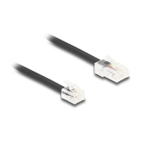 Delock Telefonkabel RJ45 Stecker zu RJ11 Stecker schwarz 5 m