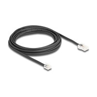 Delock Telefonkabel RJ45 Stecker zu RJ11 Stecker schwarz 5 m