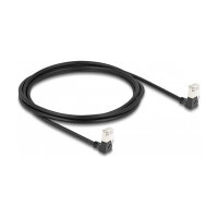 Delock RJ45 Netzwerkkabel Cat.6A S/FTP Slim 90° unten...