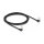 Delock RJ45 Netzwerkkabel Cat.6A S/FTP Slim 90° unten / unten gewinkelt 2 m schwarz