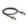 Delock RJ45 Netzwerkkabel Cat.6A Stecker zu Stecker S/FTP schwarz 50 cm mit Cat.7 Rohkabel Industrie und Outdoor tauglich