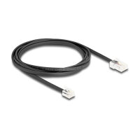 Delock Telefonkabel RJ45 Stecker zu RJ11 Stecker schwarz 2 m