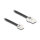 Delock Telefonkabel RJ45 Stecker zu RJ11 Stecker schwarz 2 m