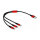 Delock USB Ladekabel 3 in 1 Typ-A zu Lightning™ / Micro USB / USB Type-C™ 30 cm schwarz / rot