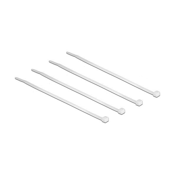 Delock Kabelbinder transparent L 100 x B 2,5 mm 100 Stück