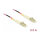 Delock Kabel Lichtwellenleiter LC zu LC Multimode OM4 0,5 m