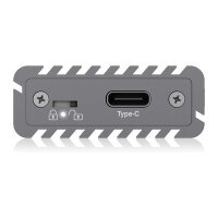 ICY BOX IB-1817M-C31 Externes USB-C 3.1 Gehäuse für M.2 NVMe SSD Aluminium