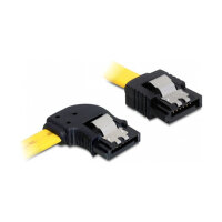 Delock SATA 6 Gb/s Kabel gerade auf links gewinkelt 50 cm...