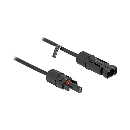 Delock DL4 Solar Kabel 4 mm² Stecker zu Buchse 1 m schwarz
