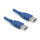 Delock USB 5 Gbps Kabel Typ-A Stecker zu Typ-A Stecker 0,5 m blau