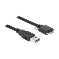 Delock USB 5 Gbps Kabel Typ-A Stecker zu USB 5 Gbps Typ Micro-B Stecker mit Schrauben 2 m