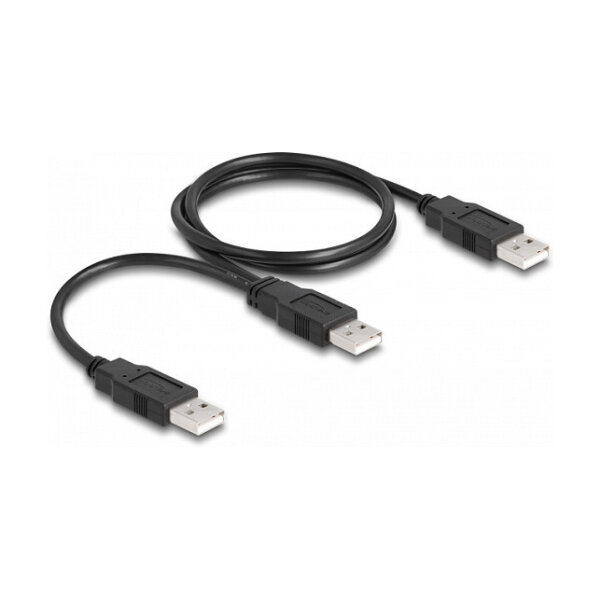 Delock USB 2.0 Kabel Typ-A zu 2 x Typ-A 70 cm